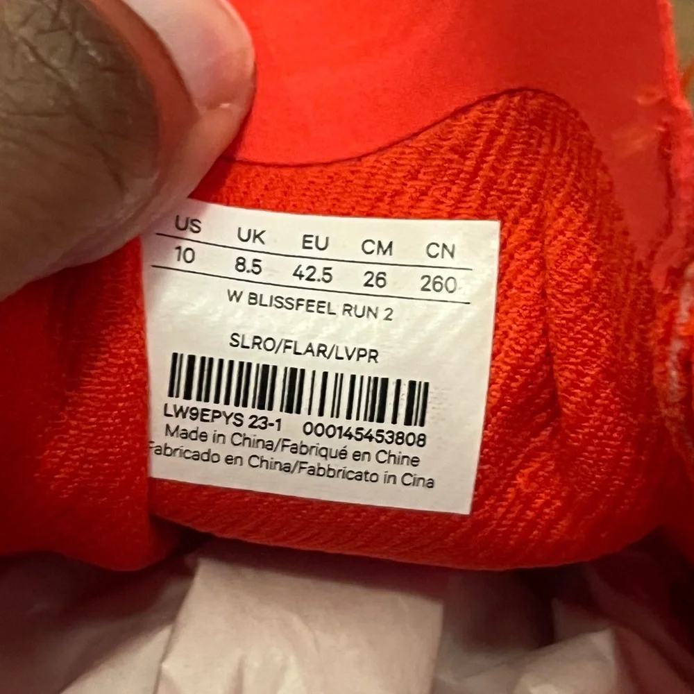 🍋LIKE NEW Lululemon Blissfeel 2 Running Shoe Solar Orange/Flare/Light Vapor - 10